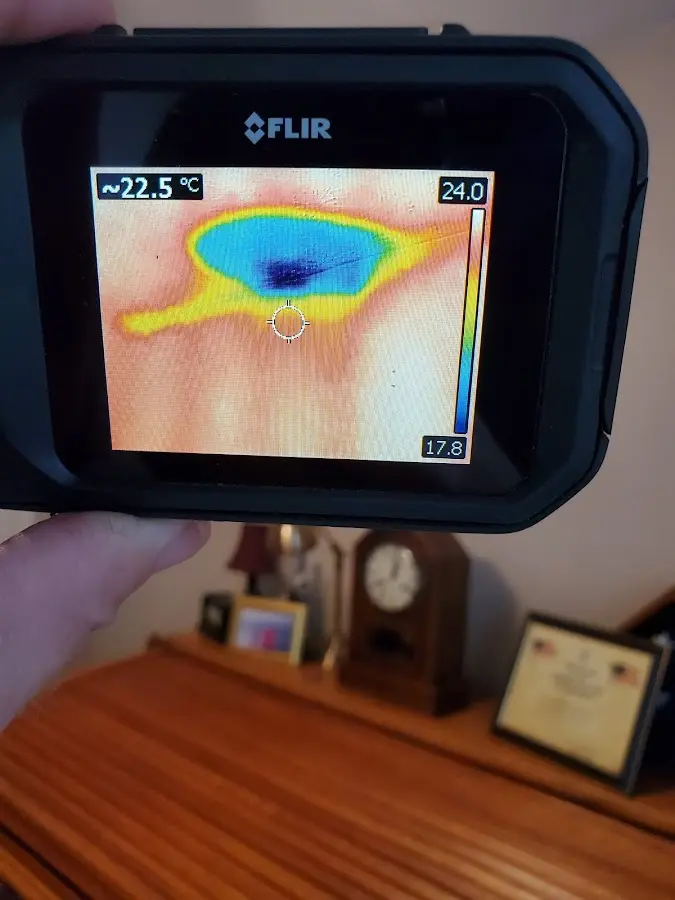 Thermal imaging inspection for water damage in Leavenworth