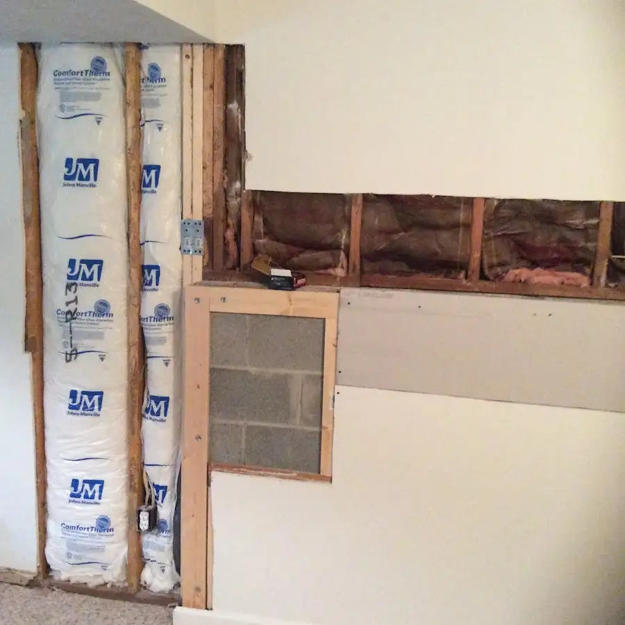 Wall insulation replacement during Contents Cleaning & Restoration in Leavenworth